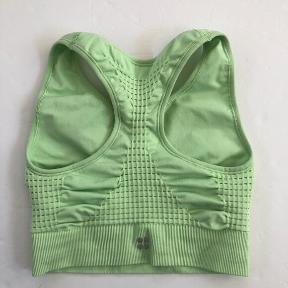 Sweaty Betty Light Green Stamina Workout Bra XS - Picture 2 of 8